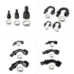 2PCS 4AN 6AN 8AN 10AN 12AN 0°/45°/90°/180° Push Lock Hose End Fitting Fuel Line Adaptor - Ảnh 6
