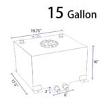 GSTP 15 Gallon Aluminum Street/Drift/Strip/Racing Fuel Cell Gas Tank+ Level Sender - Ảnh 3