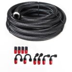 10/16/20FT 6AN CPE Fuel line Hose Braided Nylon Stainless Steel Oil Gas - Ảnh 48