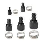 2PCS 4AN 6AN 8AN 10AN 12AN 0°/45°/90°/180° Push Lock Hose End Fitting Fuel Line Adaptor - Ảnh 2