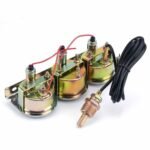 2'' 52mm Mechanical Chrome Triple Gauge Set Water Temp Oil Pressure Volt Meter - Billede 11