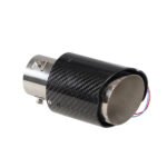 ⁦Racing Red Flame Led Exhaust Muffler Tip Carbon Fiber Racing Automobile Car Tail Pipe Light 2.5 Inch Inlet 4 Inch Outlet⁩ - الصورة ⁦9⁩