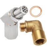 Stainless Steel Oxygen O2 Sensor CEL Eliminator Light  45°&90°& 0°   Adapter Mini Catalytic Convertor M18X1.5 Socket Plug - Billede 21