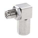 Stainless Steel Oxygen O2 Sensor CEL Eliminator Light  45°&90°& 0°   Adapter Mini Catalytic Convertor M18X1.5 Socket Plug - Billede 2