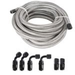 10/16/20FT 6AN CPE Fuel line Hose Braided Nylon Stainless Steel Oil Gas - Ảnh 32