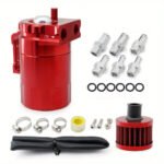 Baffled Oil Catch Can Kit Reservoir Tank with Breather Filter — изображение 12