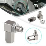 Stainless Steel Oxygen O2 Sensor CEL Eliminator Light  45°&90°& 0°   Adapter Mini Catalytic Convertor M18X1.5 Socket Plug - Billede 3