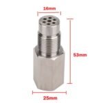 Stainless Steel Oxygen O2 Sensor CEL Eliminator Light  45°&90°& 0°   Adapter Mini Catalytic Convertor M18X1.5 Socket Plug - Billede 13