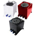 2.5 Gallon Universal Aluminum Racing Drift Fuel Cell Gas Tank + Level Sender - Ảnh 2