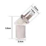 Stainless Steel Oxygen O2 Sensor CEL Eliminator Light  45°&90°& 0°   Adapter Mini Catalytic Convertor M18X1.5 Socket Plug - Billede 5