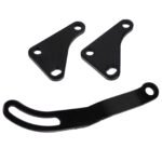 SBC Black Power Steering Pump Mounting Bracket SWP LWP Saginaw GM SB Chevy 350 – Vaizdas 7