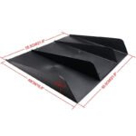 Black Rear Bumper Diffuser Shark ABS 4-Fin Spoiler Lip Splitter For Mazda Miata — изображение 2