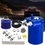 Upgraded Baffled Oil Catch Can with Breather Filter Kit Aluminum Oil Reservoir Tank with 3/8" Strengthened NBR Fuel Line – Vaizdas 8