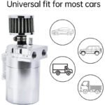 Upgraded Baffled Oil Catch Can with Breather Filter Kit Aluminum Oil Reservoir Tank with 3/8" Strengthened NBR Fuel Line – Vaizdas 6