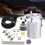Upgraded Baffled Oil Catch Can with Breather Filter Kit Aluminum Oil Reservoir Tank with 3/8" Strengthened NBR Fuel Line – Vaizdas 14