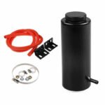Universal Radiator Coolant Aluminum Catch Tank Overflow Reservoir 800ML Black - Сурет 6