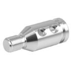 GSTP Car Silver Tone Gear Shift Knob Adapter Fit for Non Threaded Shifter - Сурет 4