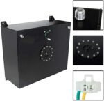 20 Gallon Aluminum Race Drift Fuel Cell cap Tank Level Sender Black - Billede 6
