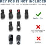 T-carbon Real Carbon Fiber Key Fob Cover Compatible with Mercedes Benz - 圖片 3
