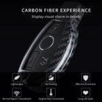 T-carbon Real Carbon Fiber Key Fob Cover Compatible with Mercedes Benz - 圖片 2