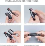 T-carbon Real Carbon Fiber Key Fob Cover Compatible with Mercedes Benz - 圖片 5