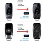 T-carbon Real Carbon Fiber Key Fob Cover Compatible with Mercedes Benz. - 圖片 5