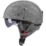 Retro German Motorcycle Half Helmet DOT Certified - I06 - Image 14