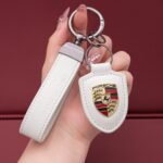 Genuine Leather Porsche Keychain – Vaizdas 4